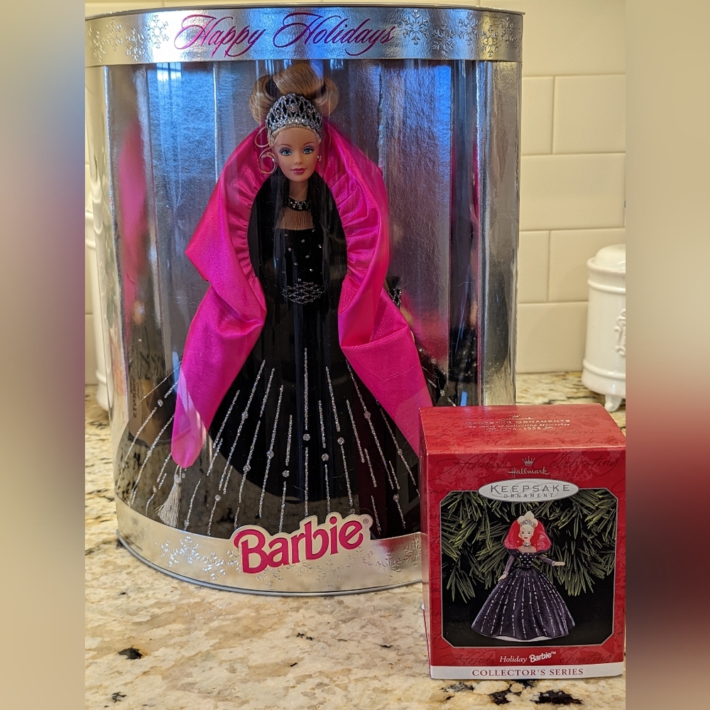 1998 Holiday Barbie & Matching Ornament